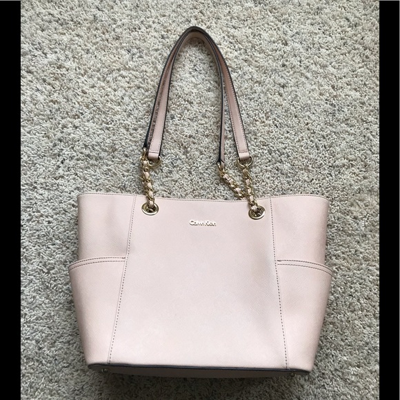 Calvin Klein Handbags - Calvin Klein blush pink tote handbag purse
